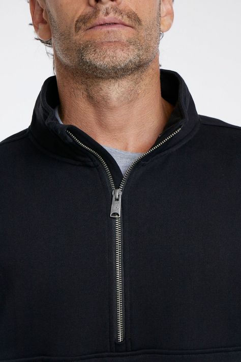 Poleron Half Zip Negro Toke-3
