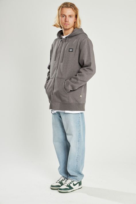 Poleron Full Zipper Gris-2