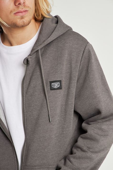 Poleron Full Zipper Gris-4