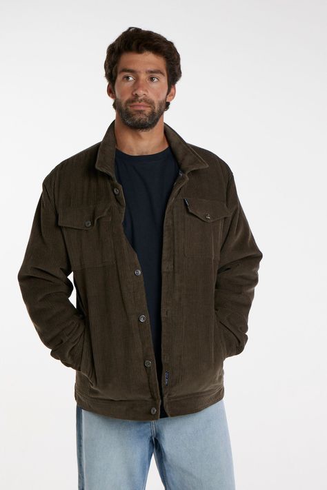 Chaqueta Cotele Verde Toke-1