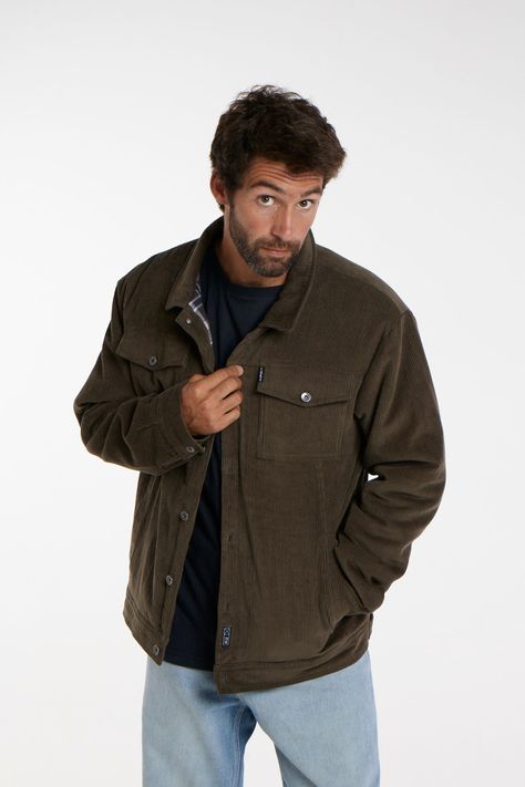 Chaqueta Cotele Verde Toke-2