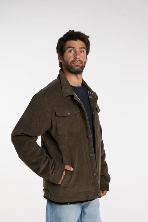 Chaqueta Cotele Verde Toke-4