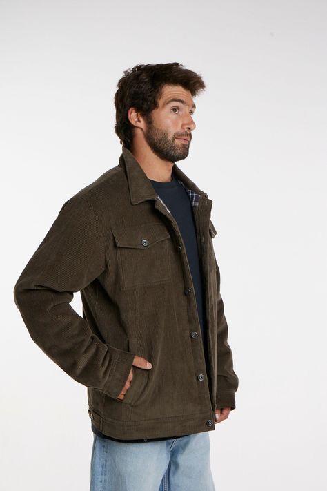 Chaqueta Cotele Verde Toke-5