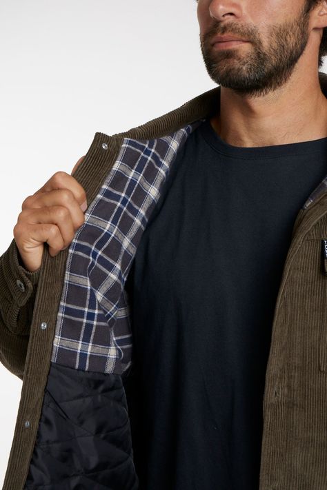 Chaqueta Cotele Verde Toke-6
