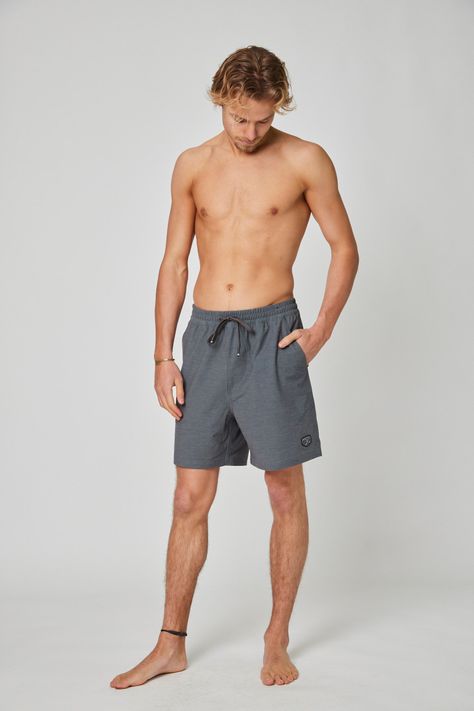 Traje de baño solid Gris-1