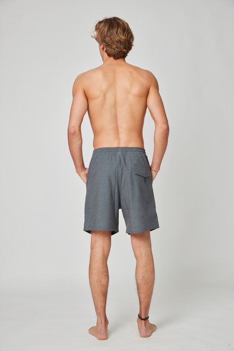 Traje de baño solid Gris-2