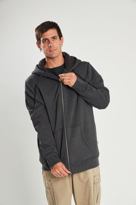 Poleron Sh Full Zipper Negro-5