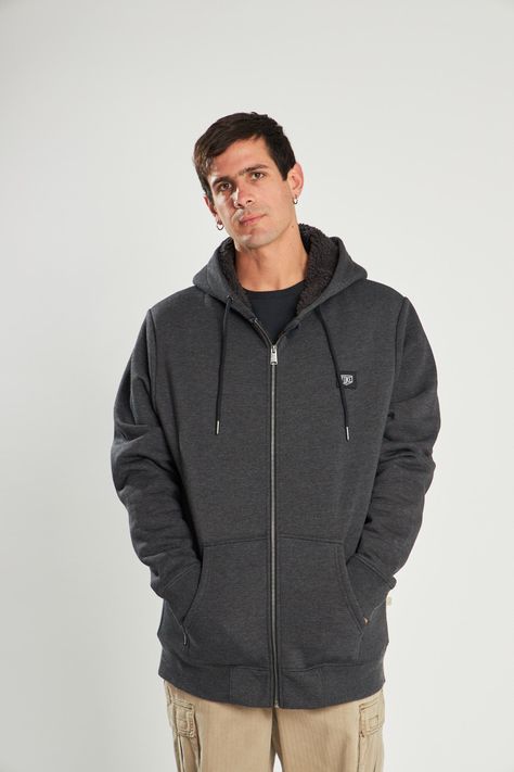 Poleron Sh Full Zipper Negro-6