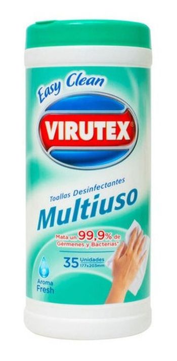 Toallas Desinfectantes Multiuso Virutex 35 Unidades Fresh-0