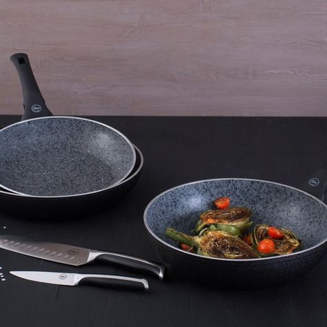 Sartén 30 Cm Antiadherente Granito Black Granite Ilko-6