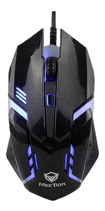 Mouse Gamer Meetion M371 Windows Optico Rgb Color Negro-0