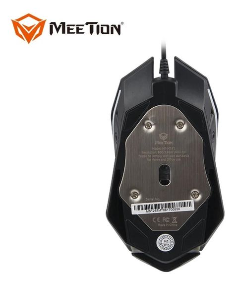 Mouse Gamer Meetion M371 Windows Optico Rgb Color Negro-2