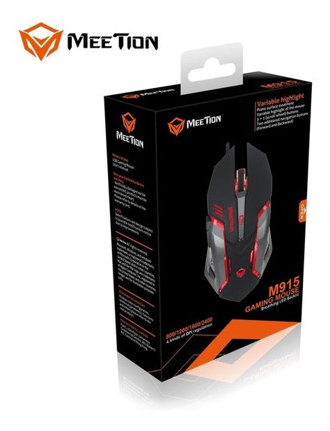 Mouse Gamer Meetion M915 Mt-m915 Black Mouse Óptico-2