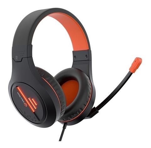 Audifonos Gamer Meetion Mt-hp021 Negro Y Naranja Micrófono-0
