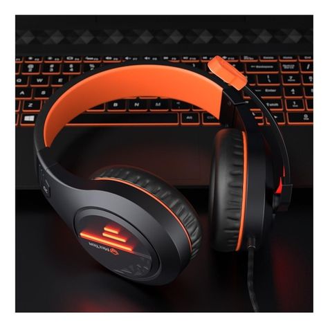 Audifonos Gamer Meetion Mt-hp021 Negro Y Naranja Micrófono-6