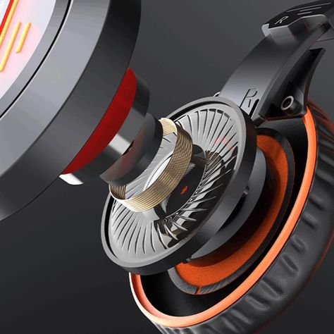 Audifonos Gamer Meetion Mt-hp021 Negro Y Naranja Micrófono-8