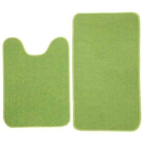 Set De Baño Antideslizante Verde Claro-1
