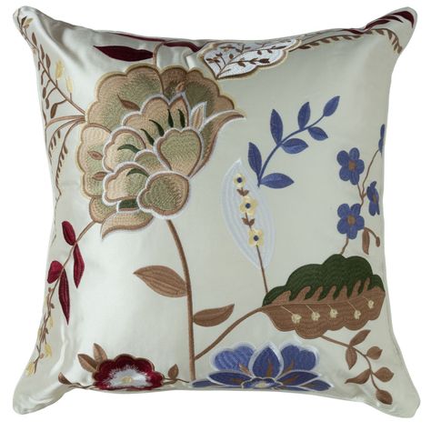 Cojin Mas Funda Decorativa Versalles En Azul Claro 45x45 Cm-0