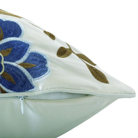 Cojin Mas Funda Decorativa Versalles En Azul Claro 45x45 Cm-2