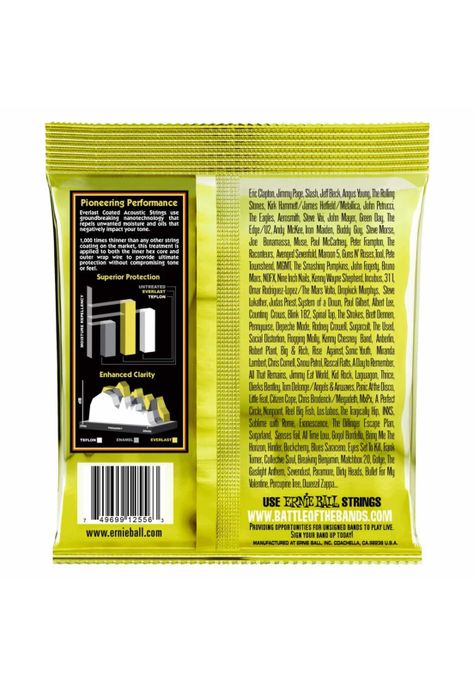 Set cuerdas Ernie Ball guitarra folk 2556 12/54 COATED 80/20-1