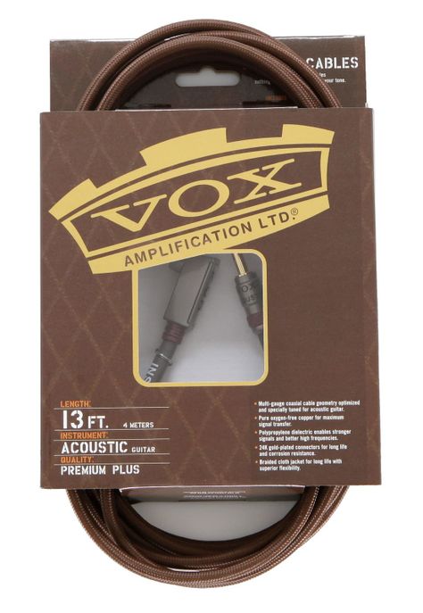 Cable para instrumento acústico Vox VAC-13BR 4 metros-0