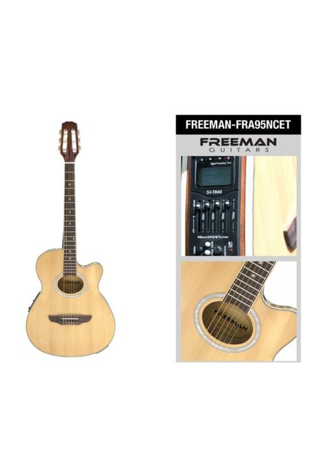 Guitarra electroacústica Freeman FRA95NCET nylon natural-0