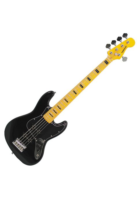 Bajo eléctrico  de 5 cuerdas Freeman JB5MP Negro Jazz Bass-0
