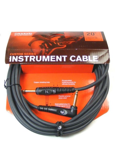 Cable para instrumento Daddario PWGRA20 conector recto 6 m.-0