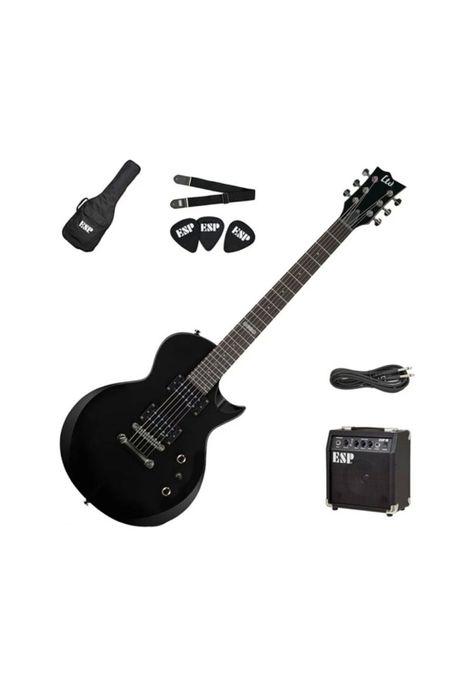 Pack de guitarra eléctrica EC-10 negro-0