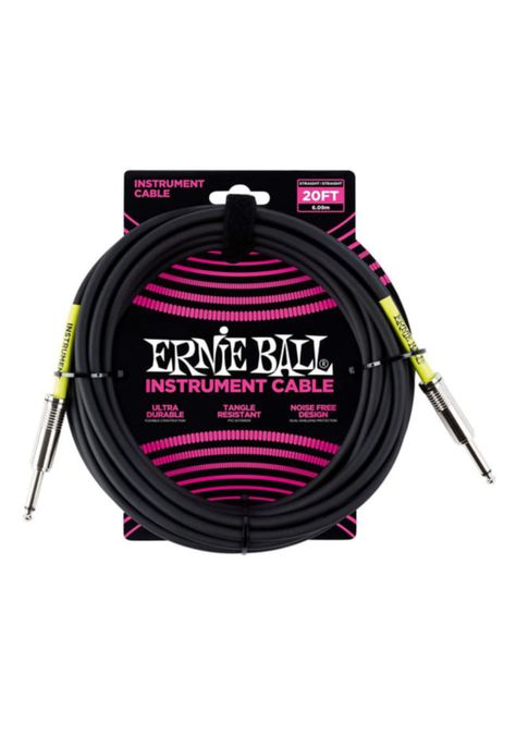Cable para instrumento Ernie Ball P06046 BK - 6 metros-0