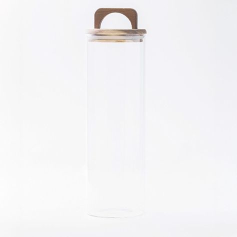 Pack 3 Contenedores Herméticos Vidrio Tapa Asa Acacia 2200ml-1