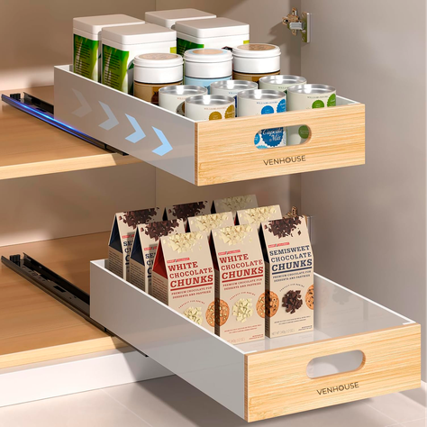Organizador Repisa Extraíble Para Cajones Despensa 28cm-1