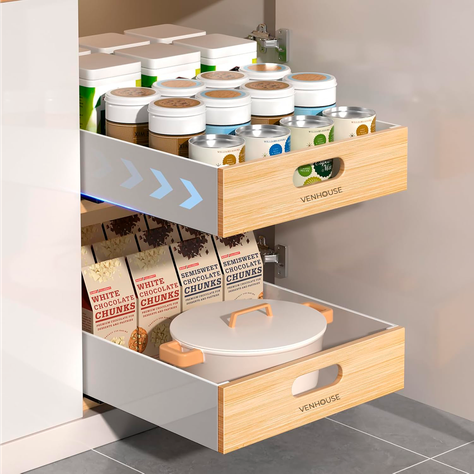 Organizador Repisa Extraíble Para Cajones Despensa 35cm-1