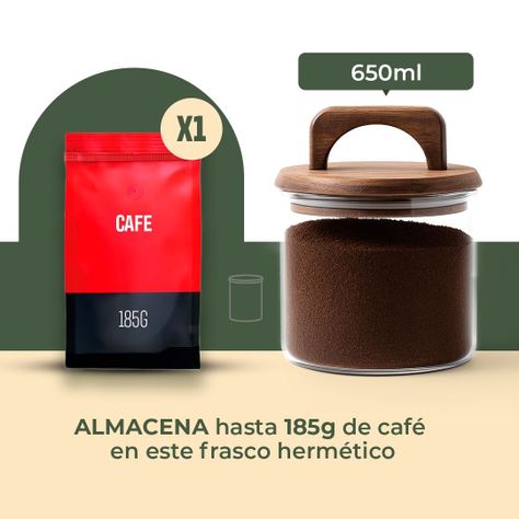 Pack 3 Contenedores Herméticos Vidrio Tapa Asa Acacia 650ml-2
