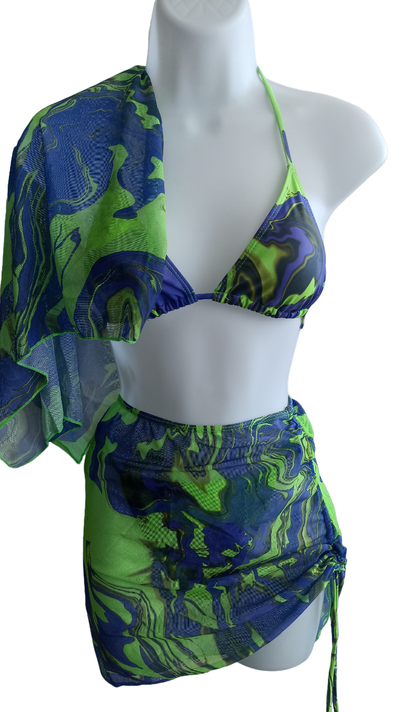Traje de Baño Estampado - 4 piezas -5