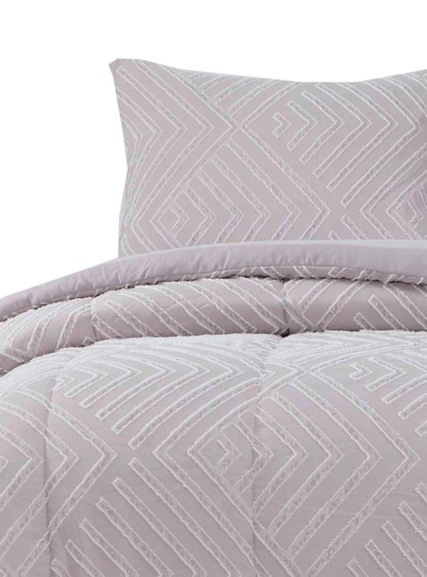Plumon Jacquard 1.5 Plaza Flechas Gris-0