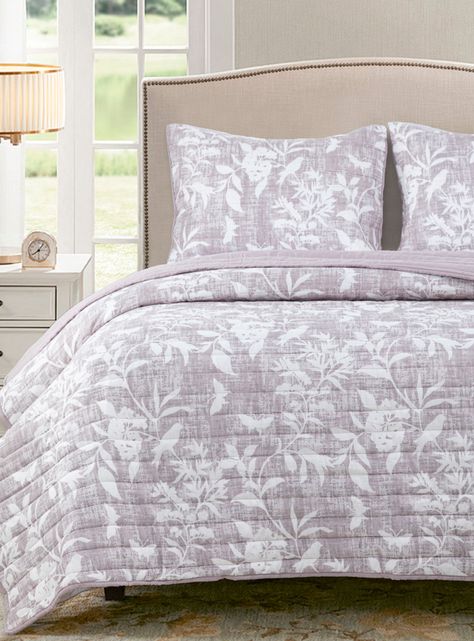 Quilt Reversible Estam 2P Flores Gris-0