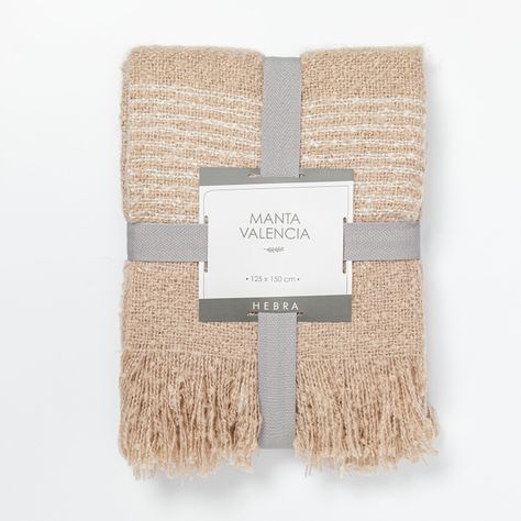 Manta Valencia 125X150 Beige-1