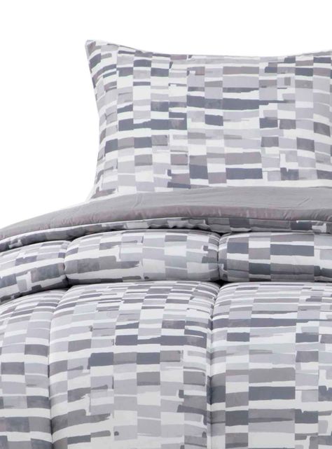 Plumon Reversible 1.5 Plaza Ladrillo Gris-0