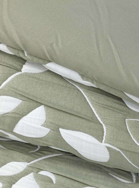 Cobertor Jacquard 1.5P Hojas Verde -1