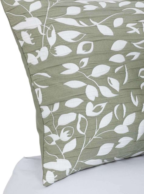 Cobertor Jacquard 1.5P Hojas Verde -2