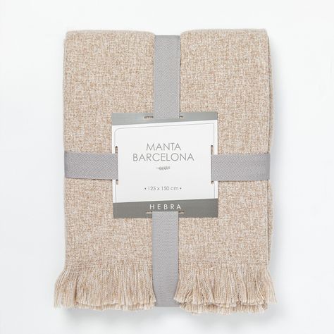Manta Barcelona 125X150 Beige-1