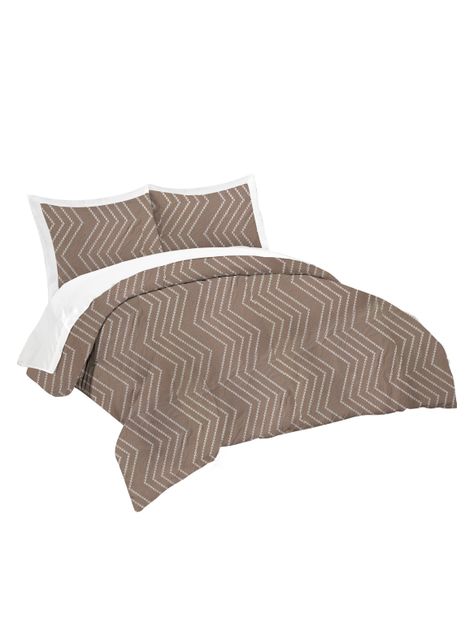 Plumón Jacquard  King Zigzag G-1