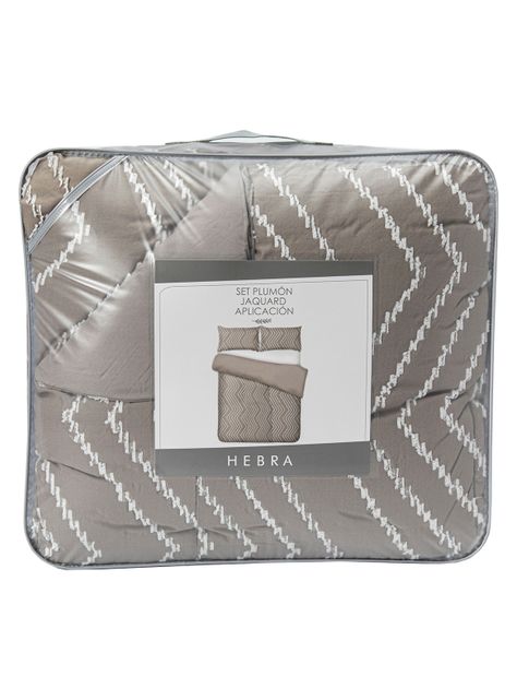 Plumón Jacquard  King Zigzag G-3
