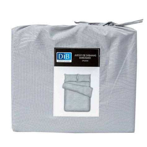 Sabanas Microfibra 2 Plazas Organic Gris Claro-3