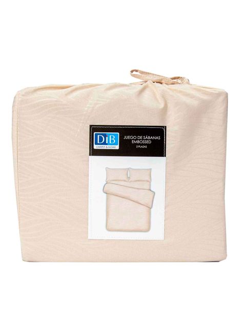 Sabanas Microfibra 2 Plazas Organic Crudo-3