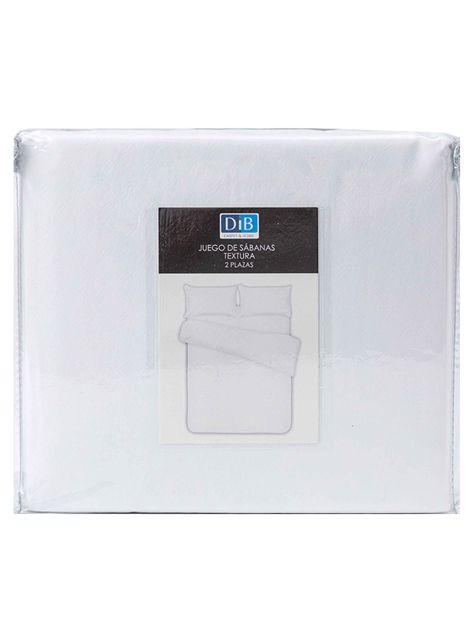 Pack 2 Sabanas Textura 2P Blanco-3
