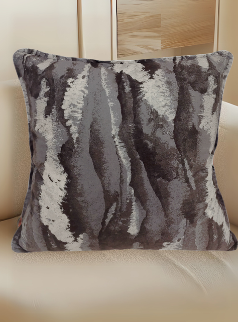 Cojin Estampado Gris 45X45-3