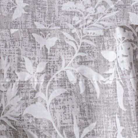 Sabanas Estampadas 1.5P Flores- Gris-2