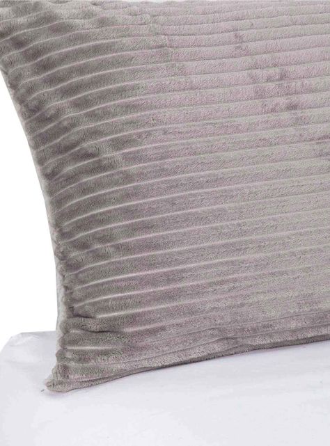 Cobertor  Reversible Sherpa 1.5 Plaza Cotelón Gris-3